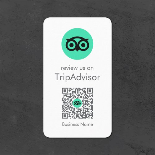Tripadvisor Reviews  Business Review QR Code Business Card