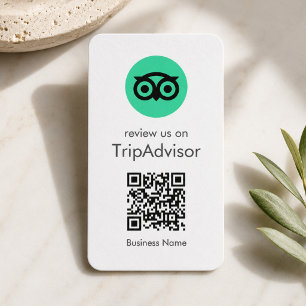 Tripadvisor Reviews Business Review QR Code Card