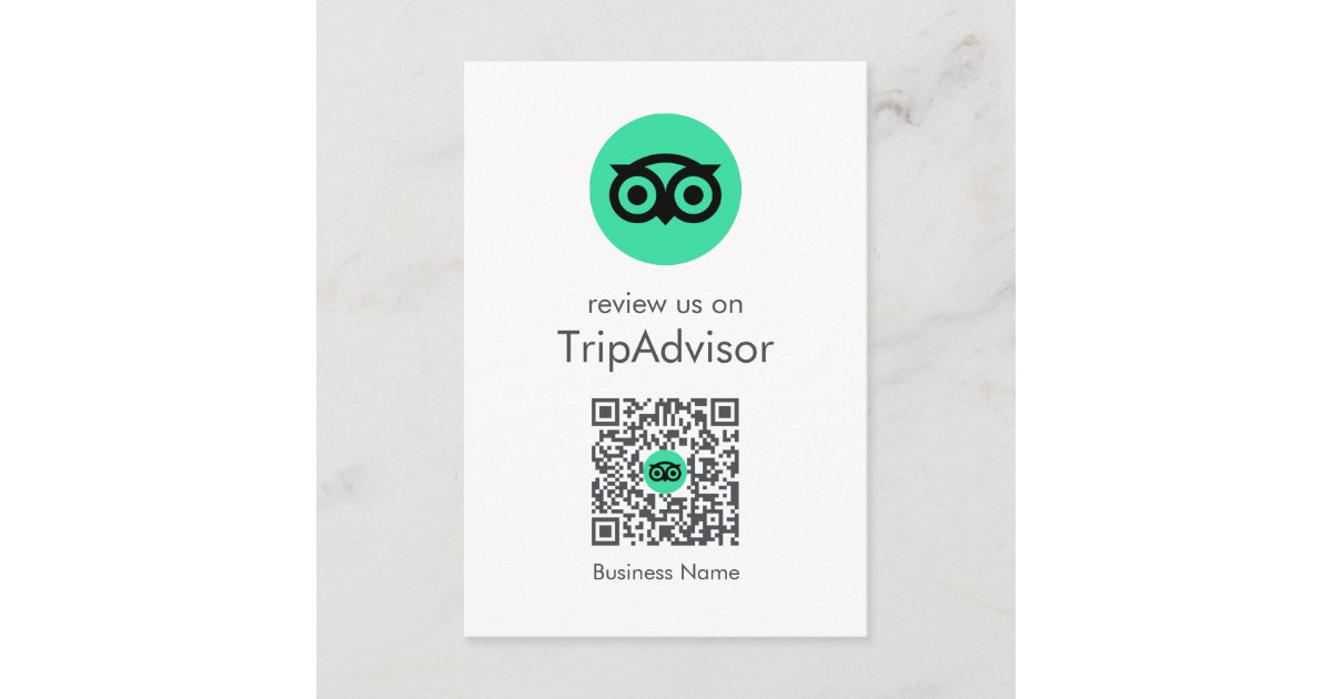 tripadvisor-reviews-business-review-qr-code-enclosure-card-zazzle