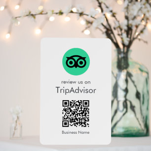 Tripadvisor Reviews Sign   QR Code Foam Board