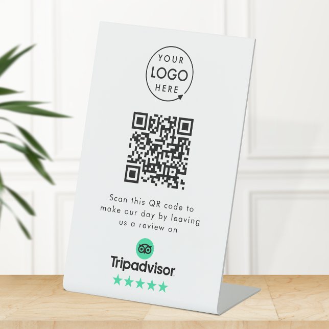 Tripadvisor Reviews Tabletop Sign | QR Code Link (Creator Uploaded)