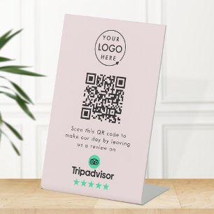 Tripadvisor Reviews Tabletop Sign   QR Code Link