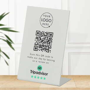 Tripadvisor Reviews Tabletop Sign   QR Code Link