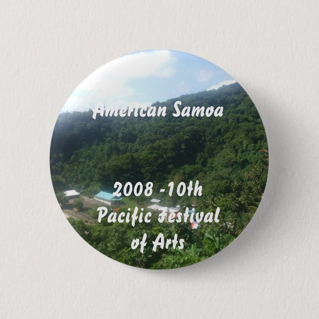triparoundtown 100, American Samoa... - Customized Button (Front)
