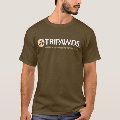 Tripawds Logo T Mens Dark T_Shirt