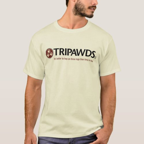 Tripawds Logo T Mens Light T_Shirt