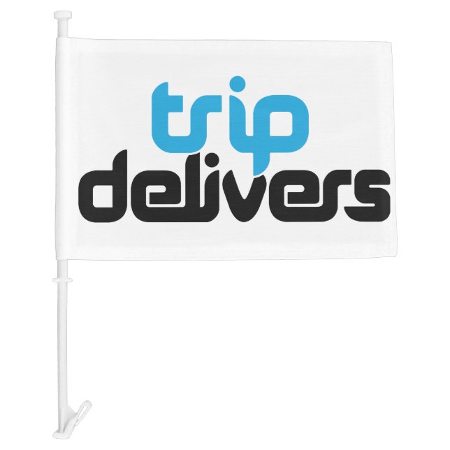TRIPdelivers Car Flag (Front)