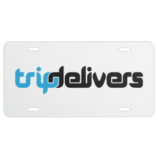 TripDelivers License Plate