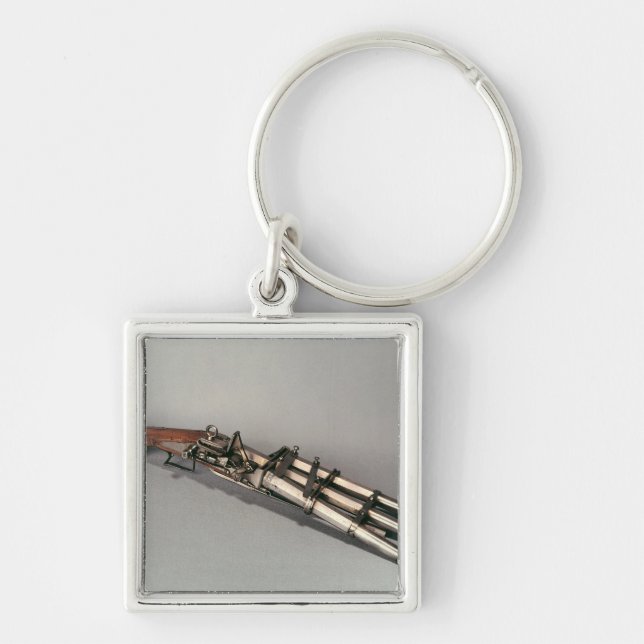 Triple-barrelled pistol keychain (Front)