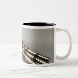 Triple-barrelled pistol Two-Tone coffee mug