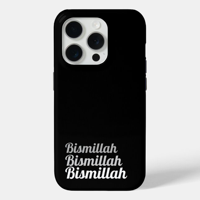 Triple Bismillah Black Case-Mate iPhone Case (Back)
