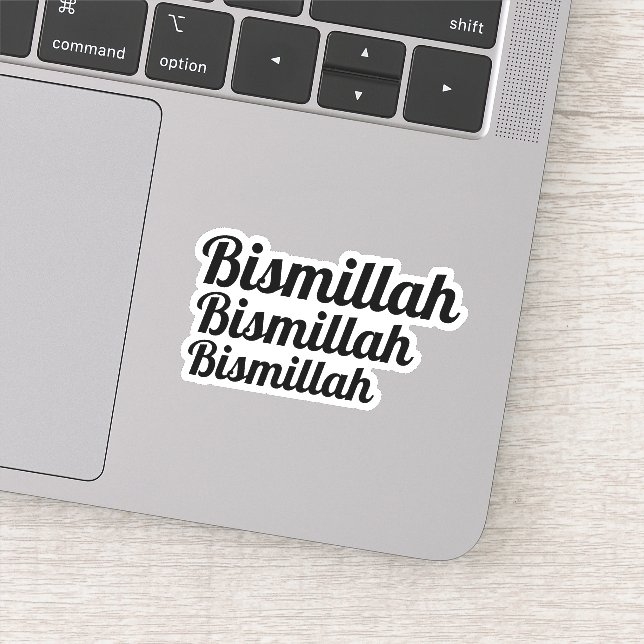 Triple Bismillah Typography Sticker (Detail)