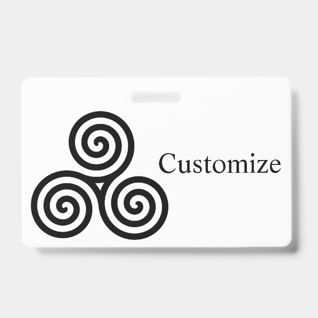 Triple Black Spirals Thunder_Cove Badge (Front)