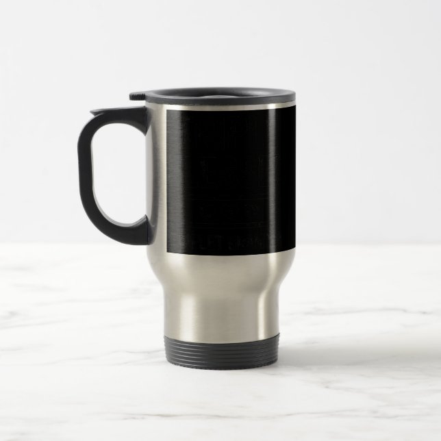 Triple Blessed Triplet Grandpa Grandkids Funny Travel Mug (Left)