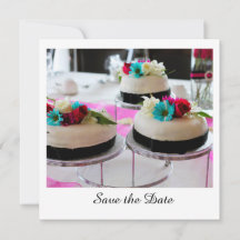 Triple cake save the date