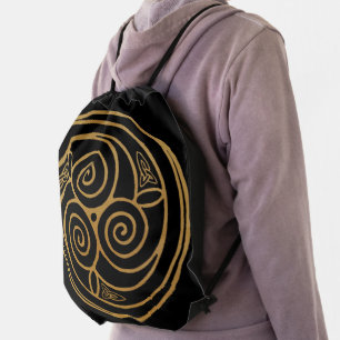 Triple Celtic Knot Swirl Mandala   Backpack