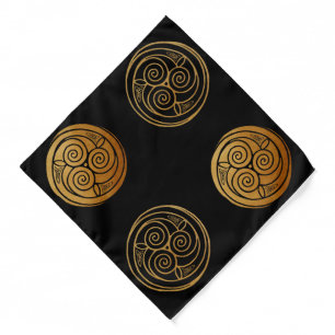 Triple Celtic Knot Swirl Mandala Bandana