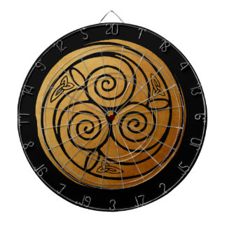 Triple Celtic Knot Swirl Mandala Dart Board