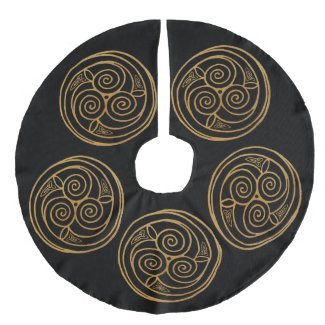 Triple Celtic Knot Swirl Mandala