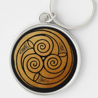 Triple Celtic Knot Swirl Mandala 