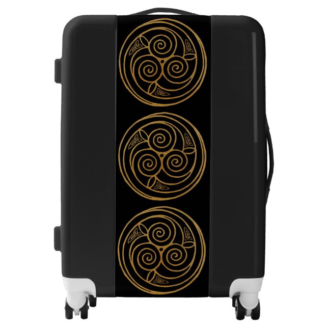 Triple Celtic Knot Swirl Mandala  Luggage (Front)