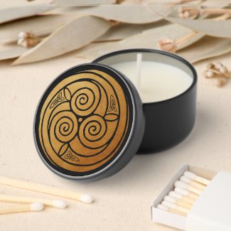 Triple Celtic Knot Swirl Mandala