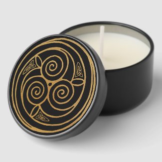 Triple Celtic Knot Swirl Mandala 