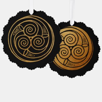 Triple Celtic Knot Swirl Mandala 