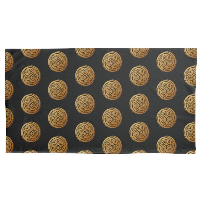 Triple Celtic Knot Swirl Mandala  Pillow Case (Front)