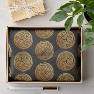 Triple Celtic Knot Swirl Mandala  Tissue Paper