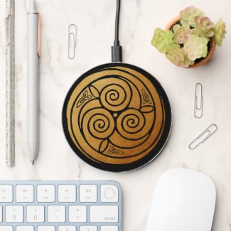 Triple Celtic Knot Swirl Mandala 