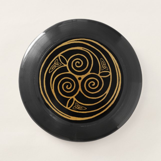 Triple Celtic Knot Swirl Wham-O Ultimate  Frisbee (Front)