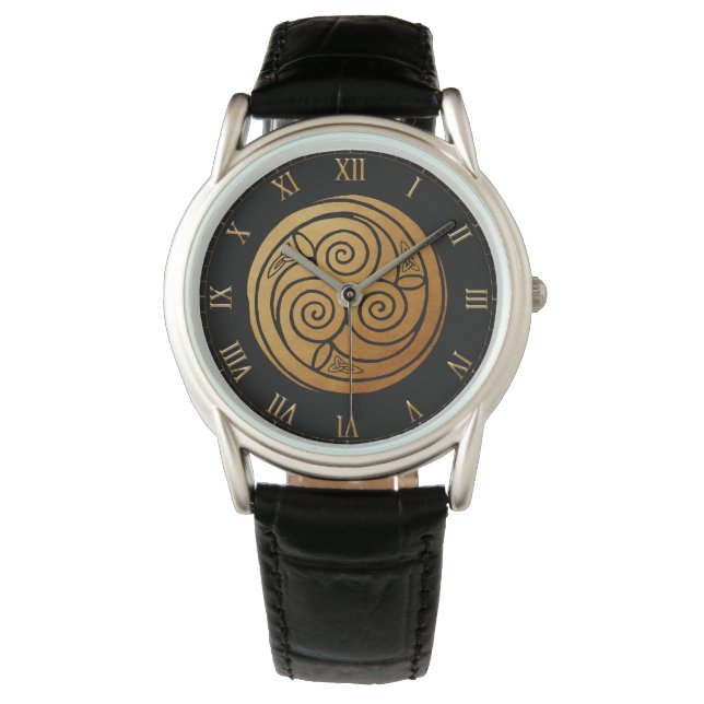 Triple Celtic Swirl Mandala Watch (Front)