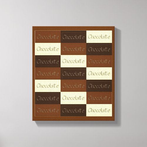 Triple Chocolate Canvas Print