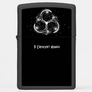 Triple Crescent Moons Zippo Lighter