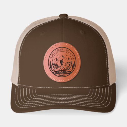 Triple Crown Thru Hiker Leather Patch Hat
