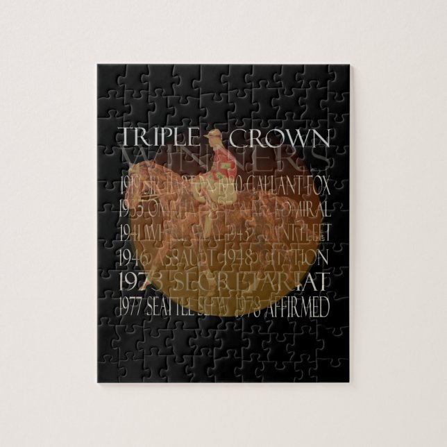 Triple Crown Winners Gifts & Party Supplies Jigsaw Puzzle (Vertical)