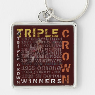 Triple Crown Winners Horse Racing Keychain