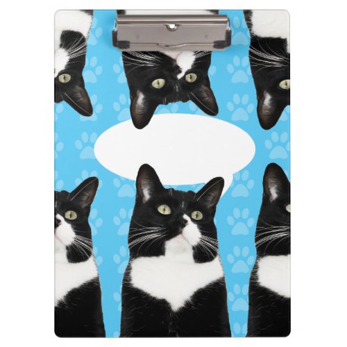 Triple Cute Kitty Make Statement Fun Art Clipboard