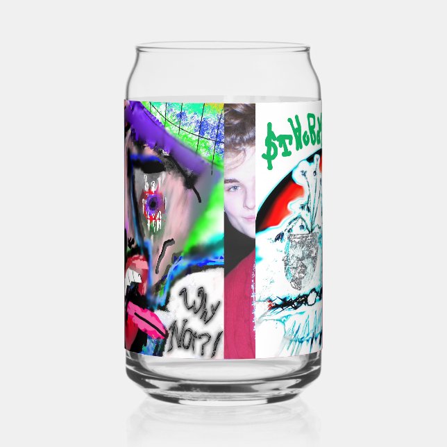Triple Design Can Glass (Left)