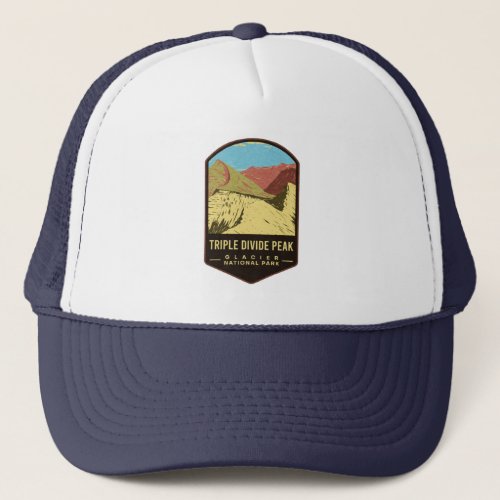Triple Divide Peak Glacier National Park Trucker Hat