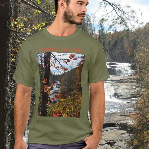 Triple Falls Blue Ridge Mountains Photographic T_Shirt