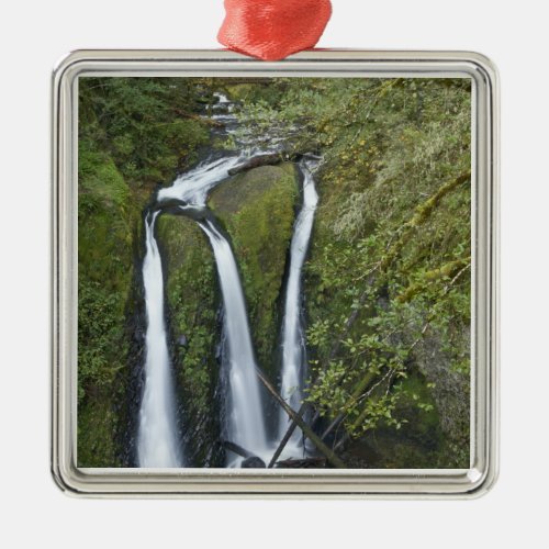 Triple Falls Columbia River Gorge Metal Ornament