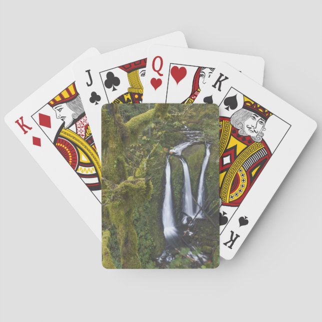 Triple Falls, Columbia River Gorge Poker Cards (Back)