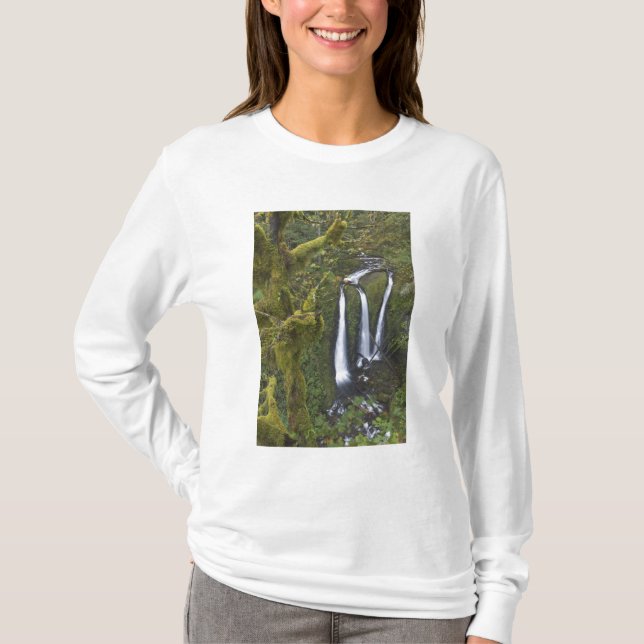 Triple Falls, Columbia River Gorge T-Shirt (Front)