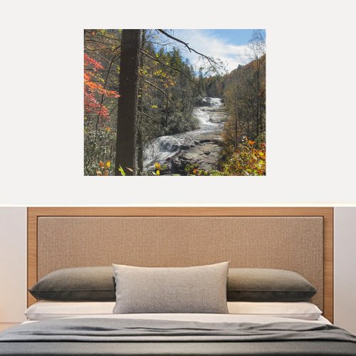 Triple Falls North Carolina Photographic Waterfall Acrylic Print