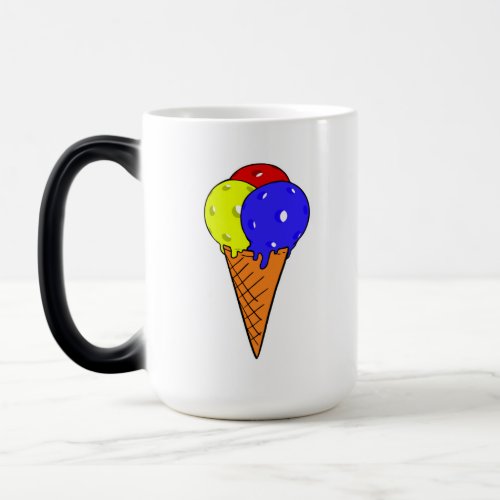 Triple Flavor Ice Cream Pickleball Magic Mug