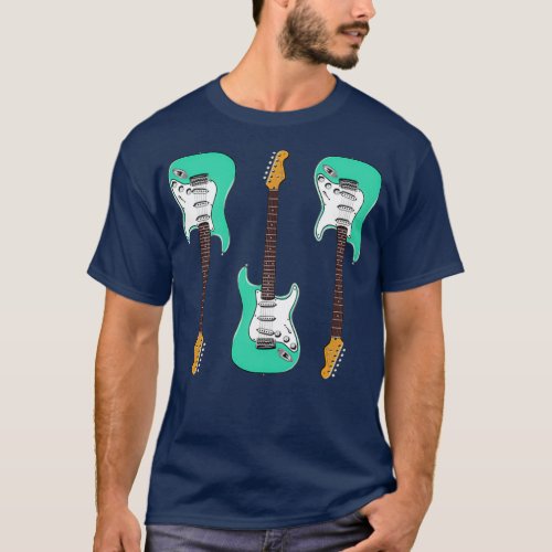Triple Foam Green Stratocaster  T_Shirt