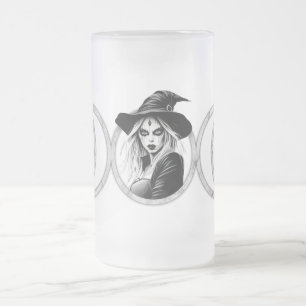 Triple Goddess - 16 oz Frosted Glass Beer Mug
