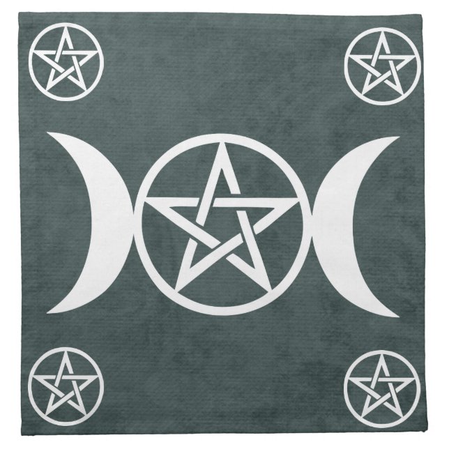 Triple Goddess Altar Cloth - Maiden, Mother, Crone (Front)